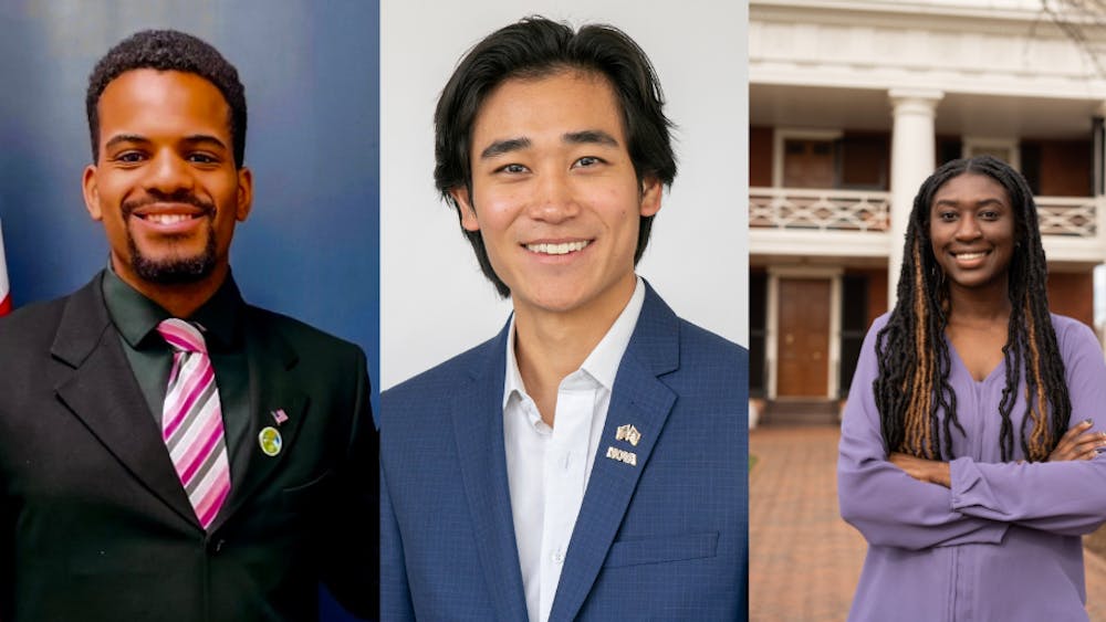 Three candidates are running for Student Council president this year — third-year College students Vidar Hageman, Tenzin Lodoe and Tichara Robertson (pictured right to left).&nbsp;