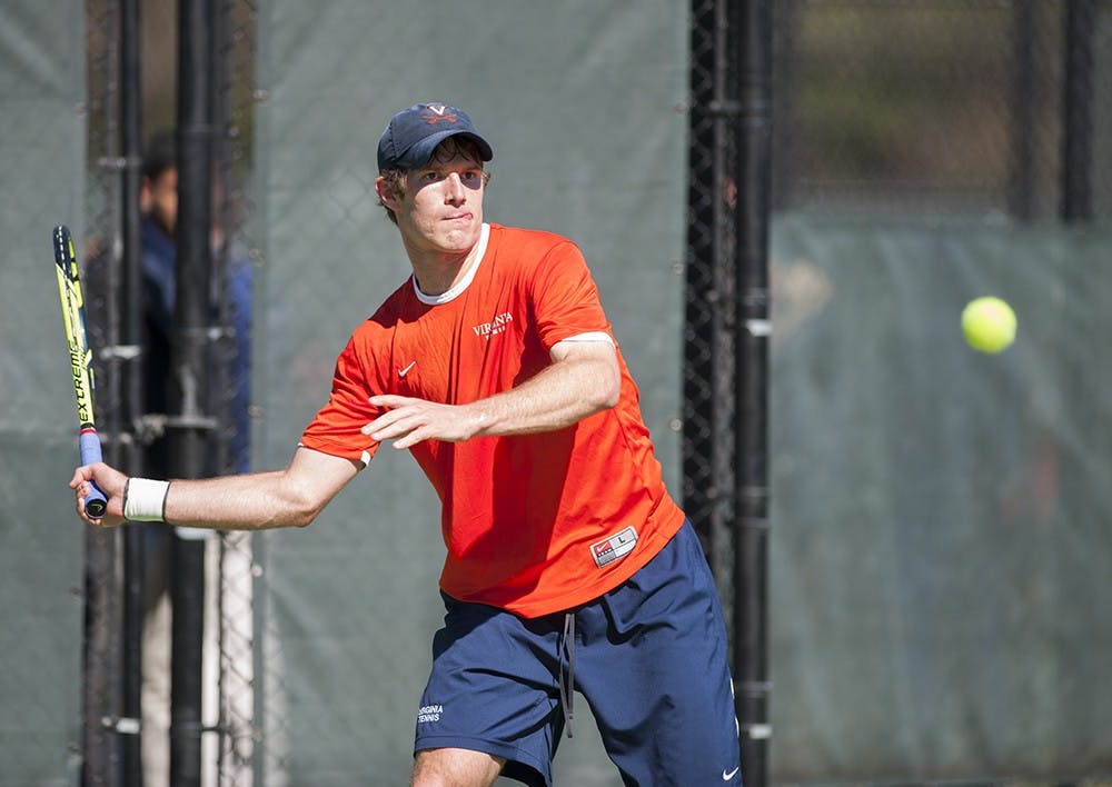 No. 29 senior Mitchell Frank defeated No. 69 North Carolina freshman Brett Clark 6-0, 6-1 Friday and then downed No. 41 Duke senior Jason Tahir 7-5, 6-3 Sunday. 