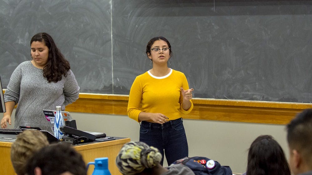 Johanna Moncada, a third-year College student and founder of Central Americans for Empowerment at U.Va., speaks about the caravan crisis.