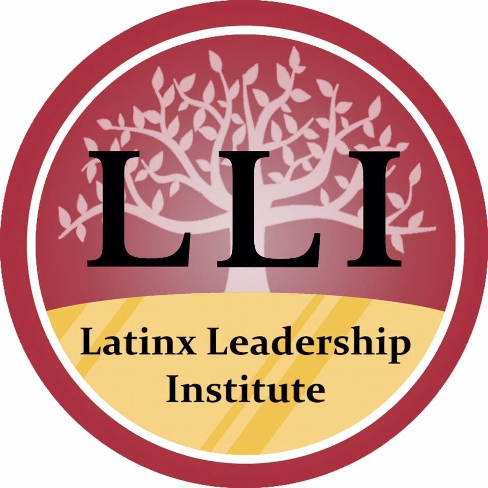 The logo for the Latinx Leadership Institute. The program is designed to empower Latinx students to pursue leadership positions at the University.&nbsp;