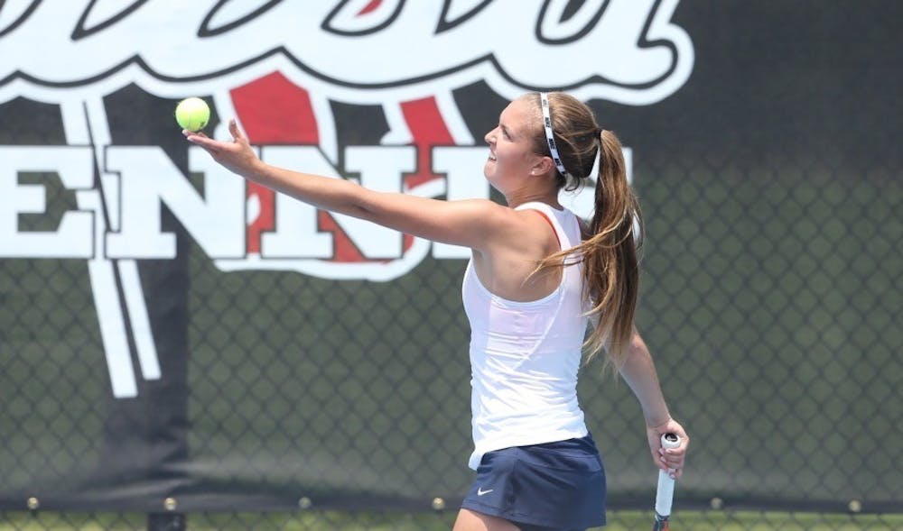 <p>Sophomore Meghan Kelley&nbsp;won her singles match in Virginia's 4-3 loss to a talented Ole Miss team Saturday.&nbsp;</p>