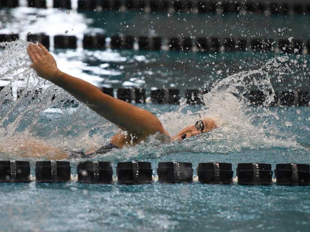 Senior Leah Smith led the women's swimming and diving team in its 175-125 win over No. 22 Duke. The Rio medalist shattered three pool records. 