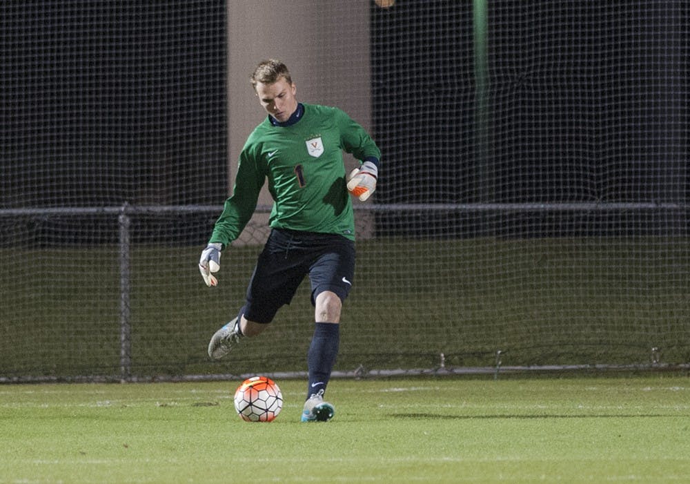 Sophomore goalkeeper Jeff Caldwell had a career-high seven saves against Notre Dame.