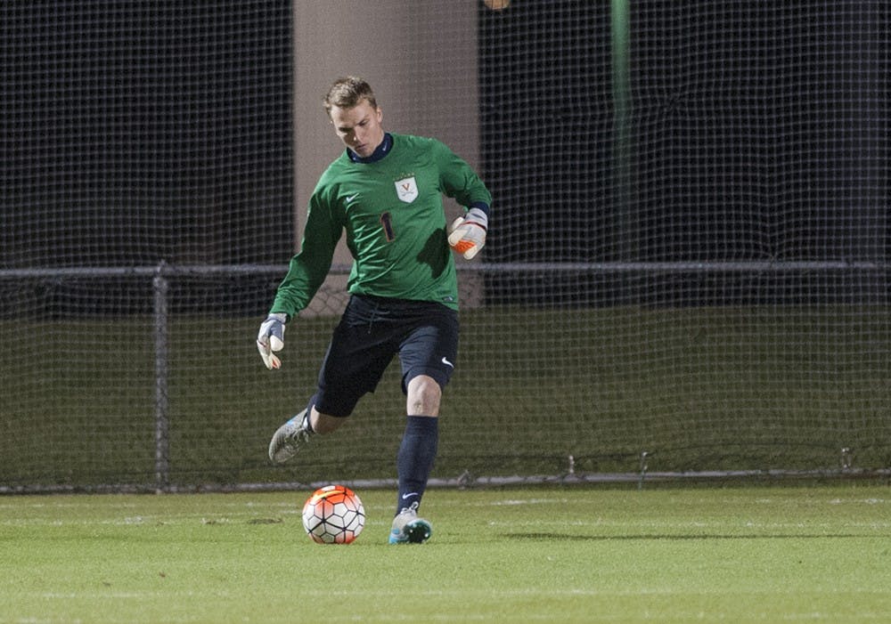 <p>Sophomore goalkeeper Jeff Caldwell had a career-high seven saves against Notre Dame.</p>