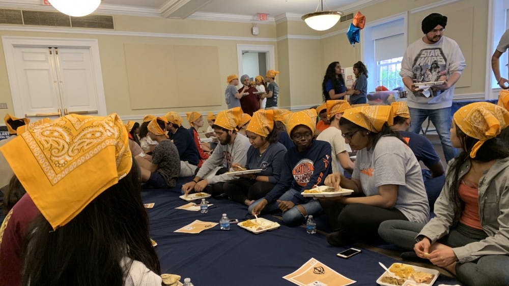 During Langar, people of all classes, genders and religions are welcome and seated beside one another on the floor in a display of unity and equality.