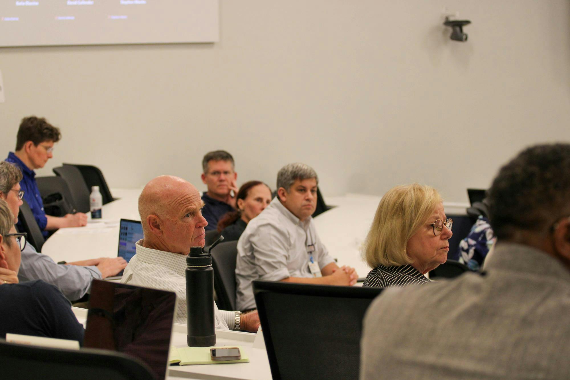 University faculty photographed at Faculty Senate meeting Sept. 5, 2025.