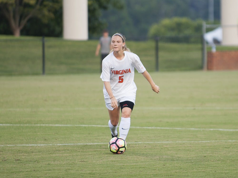 Senior defender Kristen McNabb scored both of Virginia's goals in a 2-0 win against No. 17 Virginia Tech.