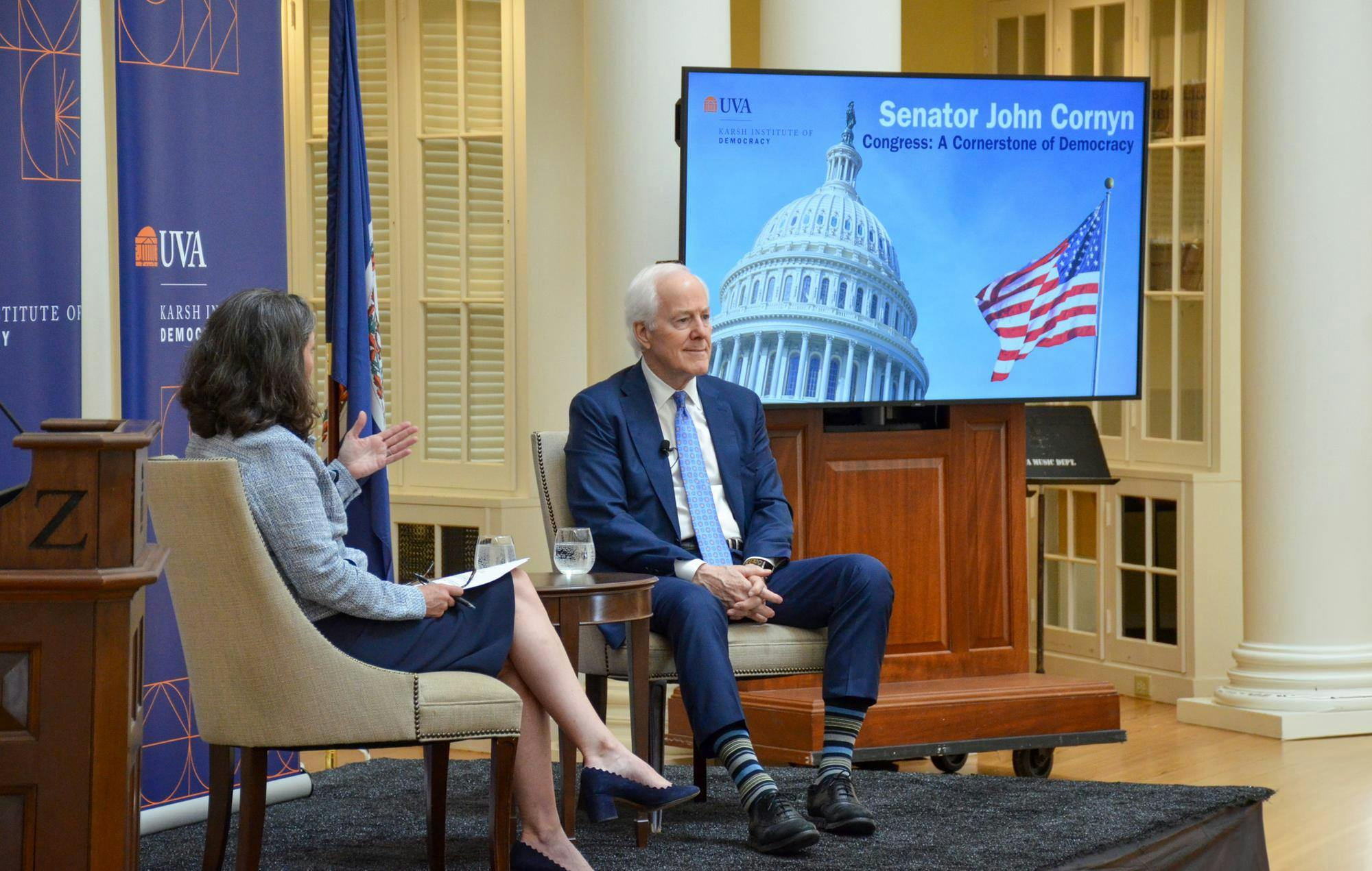 The event was part of the institute’s ongoing series “Congress as a Cornerstone of Democracy,” which brings in political leaders to speak from across the ideological spectrum.