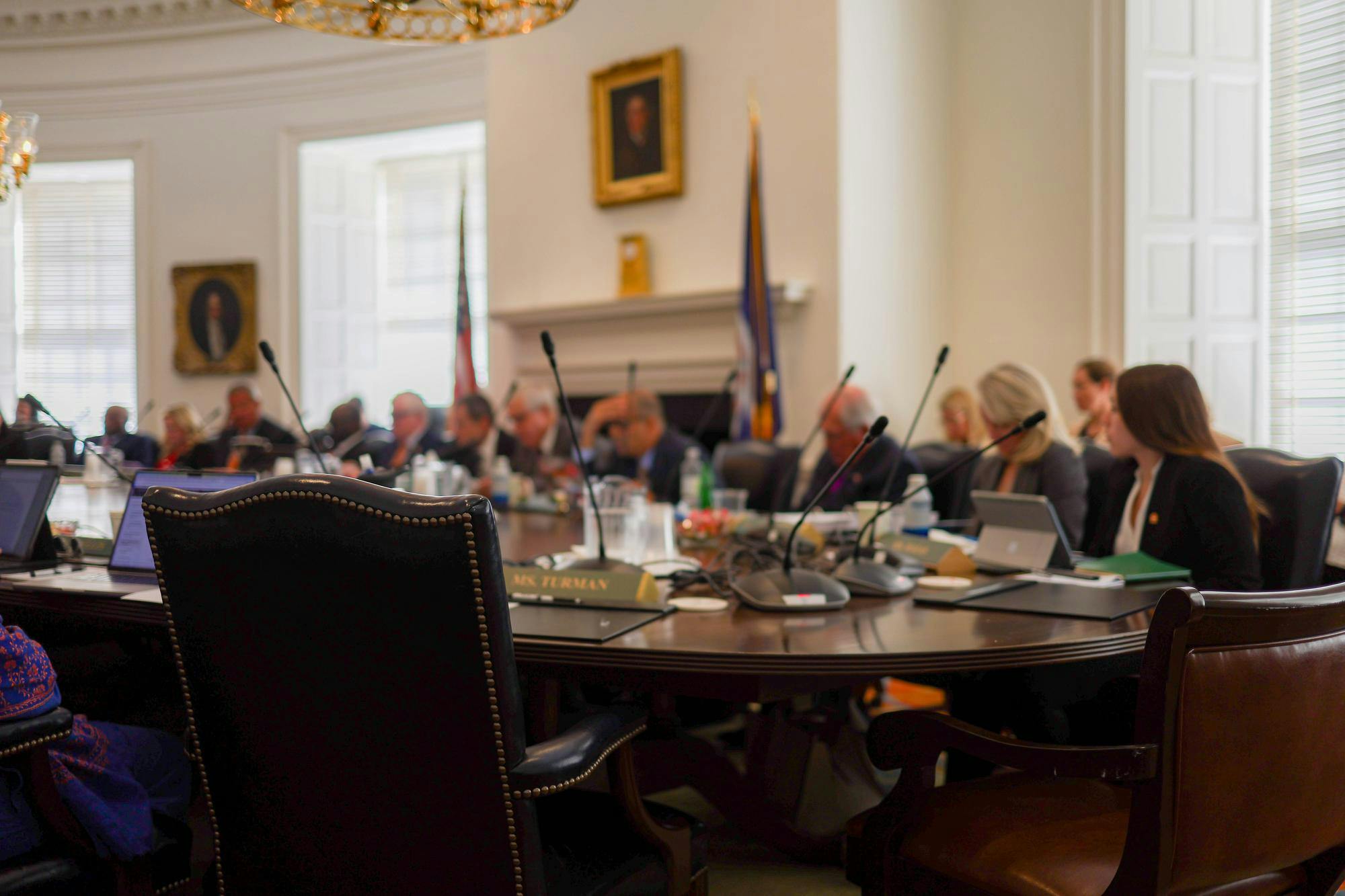 A Board of Visitors meeting, photographed Sept. 15, 2023. 