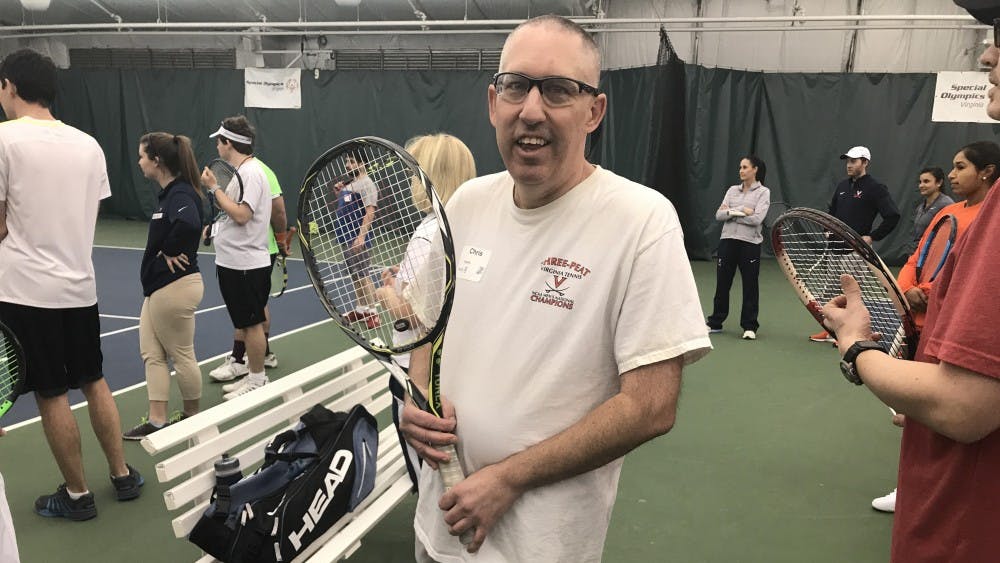 Chris Raupp at the Xperience Tennis Invitational at the Boar's Head Sports Club.