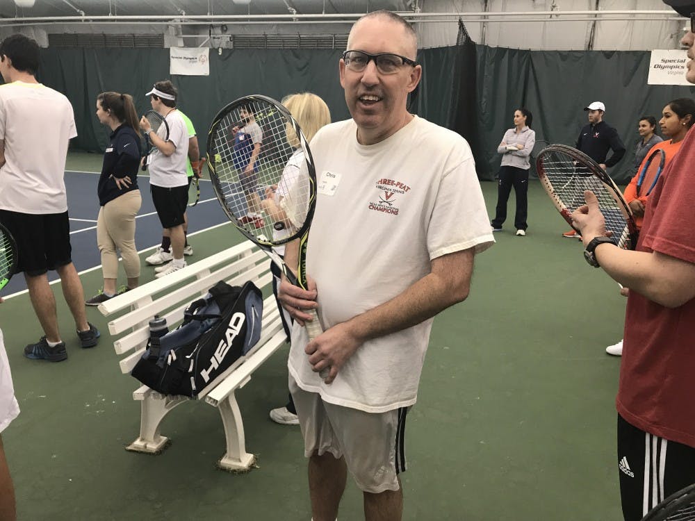 Chris Raupp at the Xperience Tennis Invitational at the Boar's Head Sports Club.