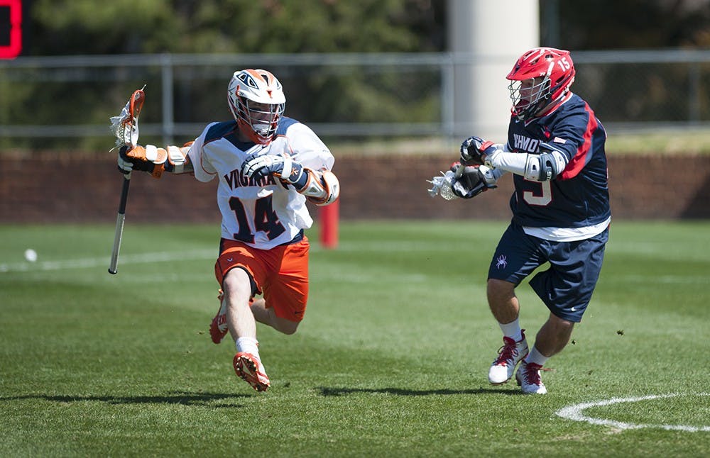 <p>Senior attackman Owen Van Arsdale scored five goals in the victory. He also picked up four ground balls.</p>
