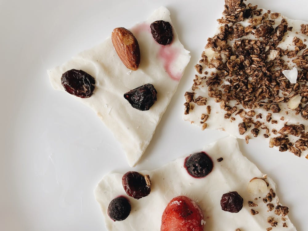 <p>Yogurt bark is essentially a healthier rendition of the classic holiday-style peppermint bark that is loaded with candy cane chunks and additional toppings that depend on personal preferences. &nbsp;</p>