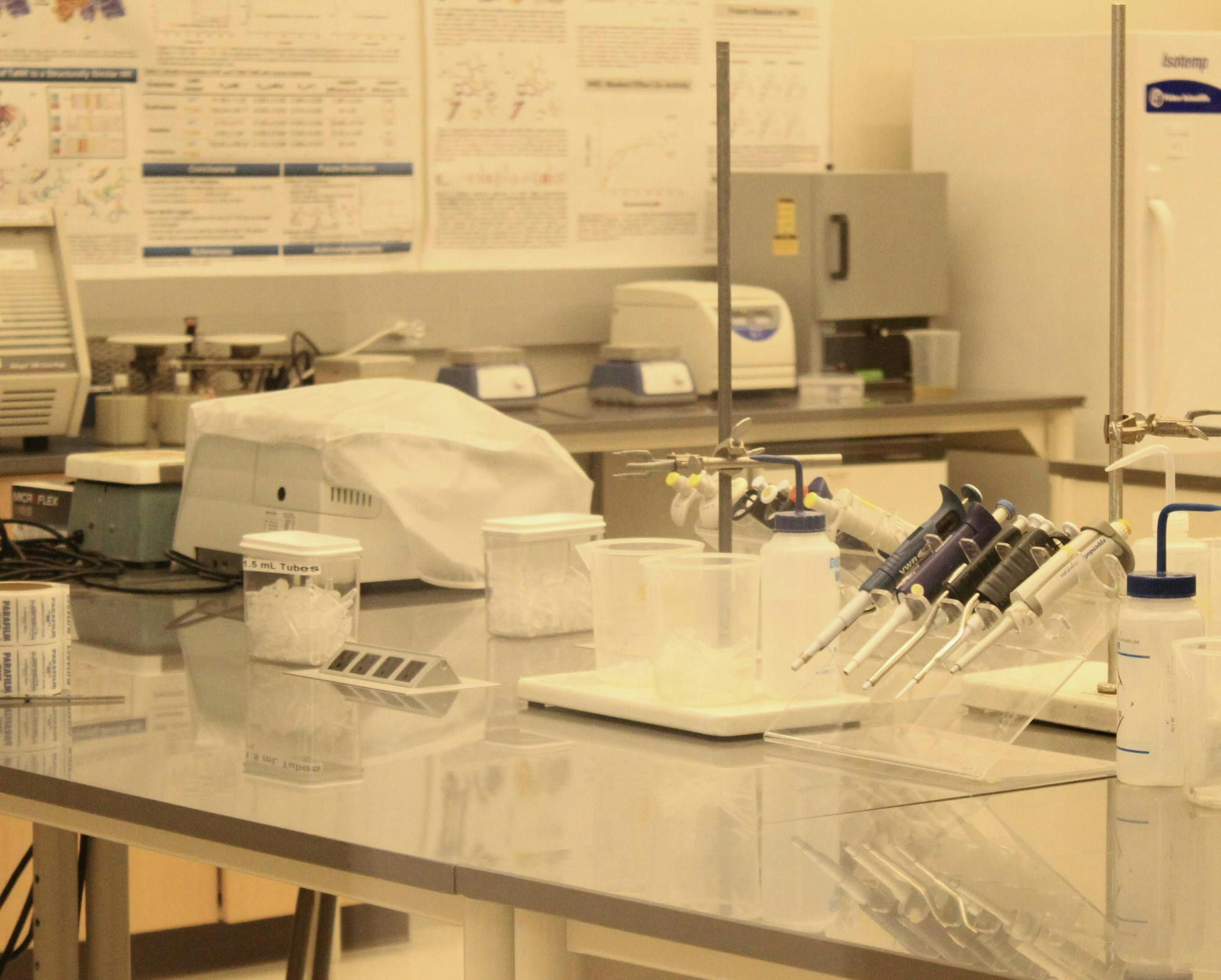 A laboratory in the Chemistry Building, photographed Nov. 19, 2025.