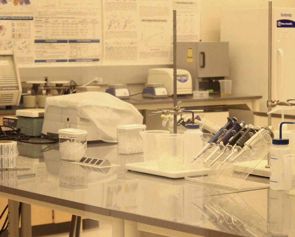 A laboratory in the Chemistry Building, photographed Nov. 19, 2025.