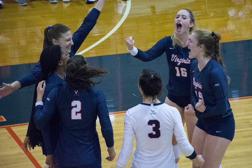 <p>The Virginia volleyball team picked up its first conference win this past weekend against Boston College.</p>