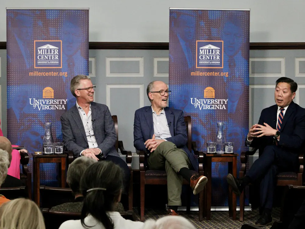 Opening conversation of the Miller Center's Obama Oral History Project, photographed March 25, 2026.