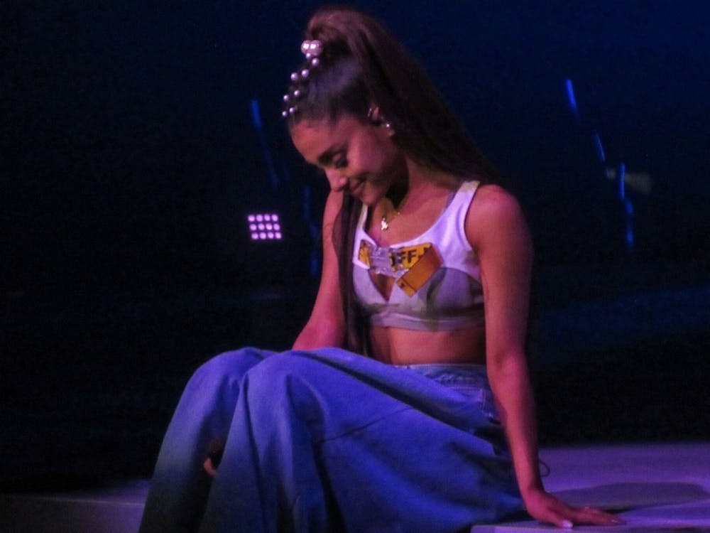 Ariana Grande performs during her "Dangerous Woman" Tour in February 2017.&nbsp;