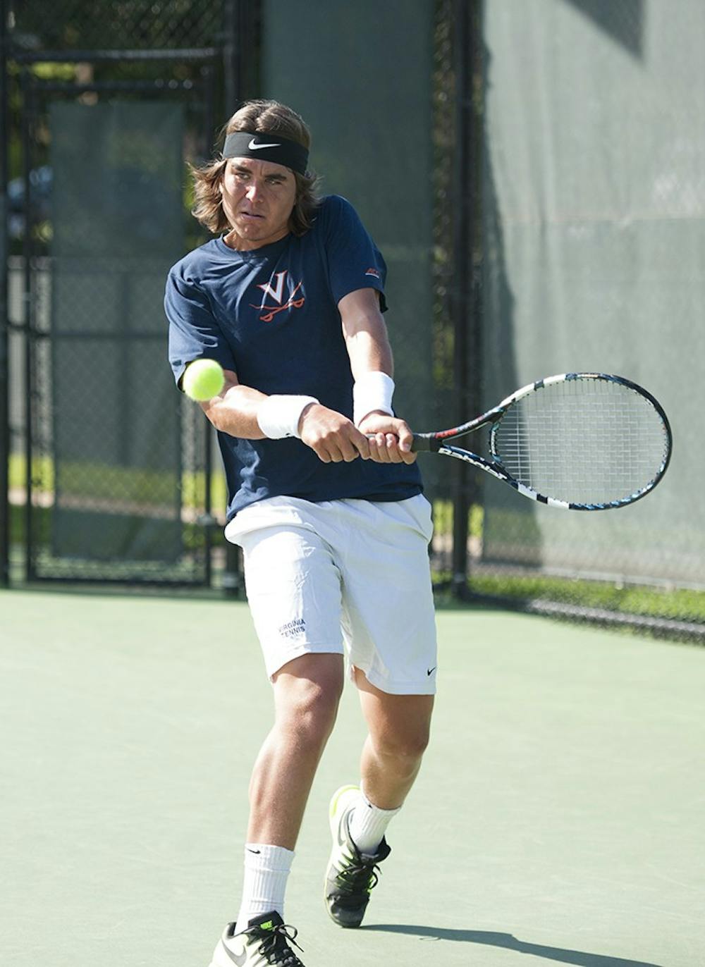 <p>Sophomore<strong>&nbsp;</strong>Collin Altamirano won a decisive match against NC State, allowing Virginia to advance to the&nbsp;ACC Tournament semifinals.</p>