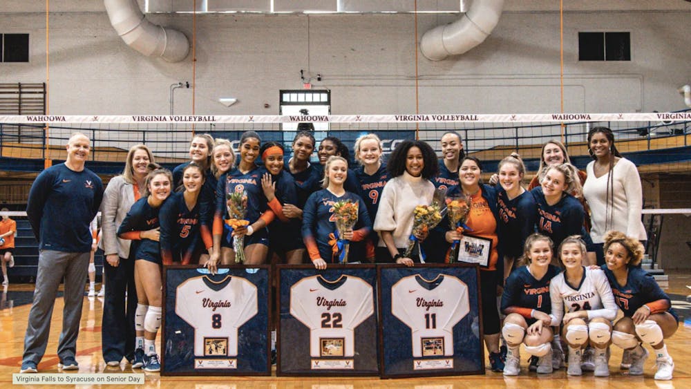 Three players were honored in front of a 184-person crowd on Senior Day at Memorial Gymnasium.