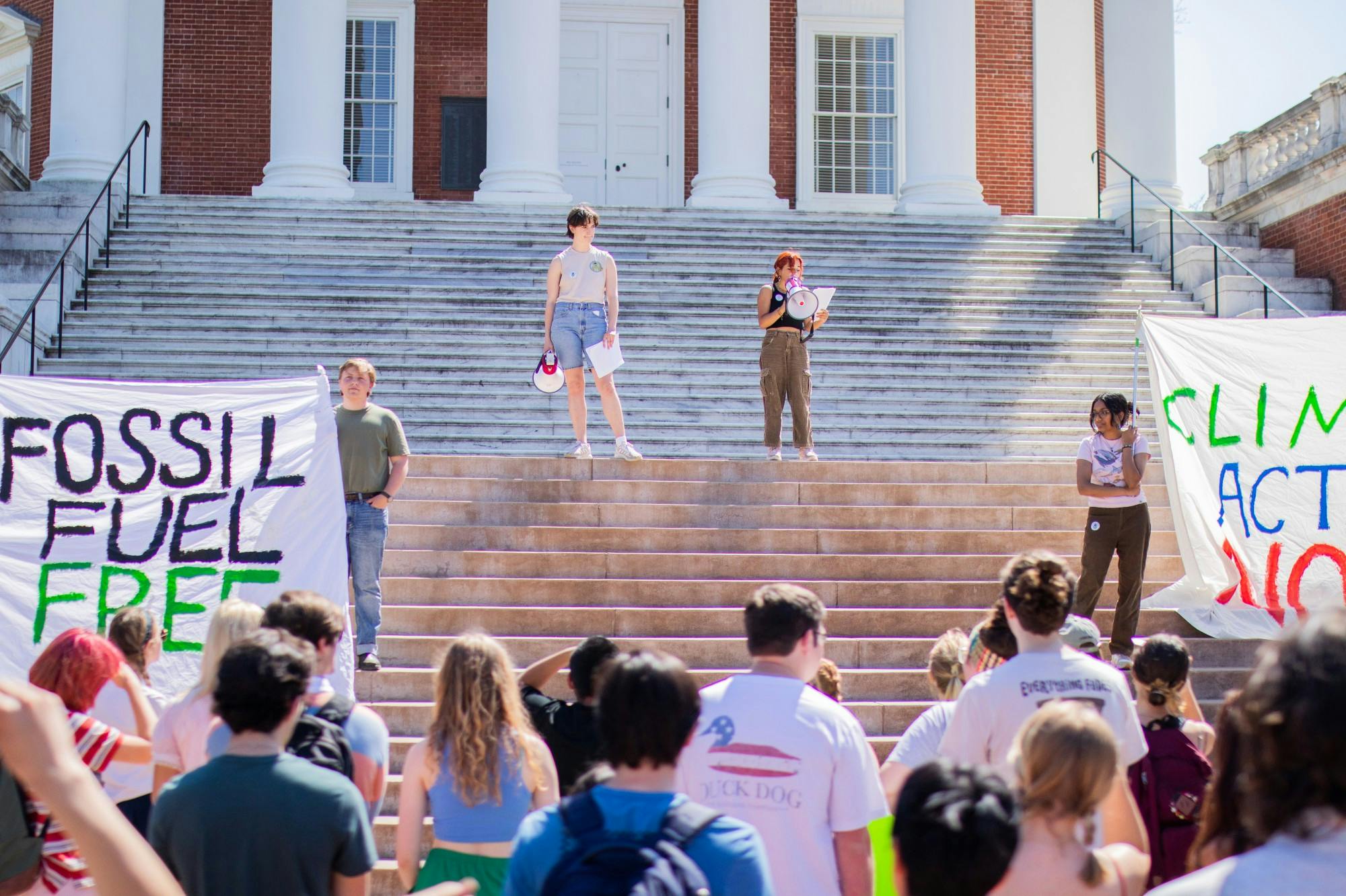 Several speechmakers also expressed concerns about the Board of Visitors’ ties to Dominion Energy, highlighting DivestUVA’s demand for the University to remove the influence of fossil fuel companies from University administration.&nbsp;