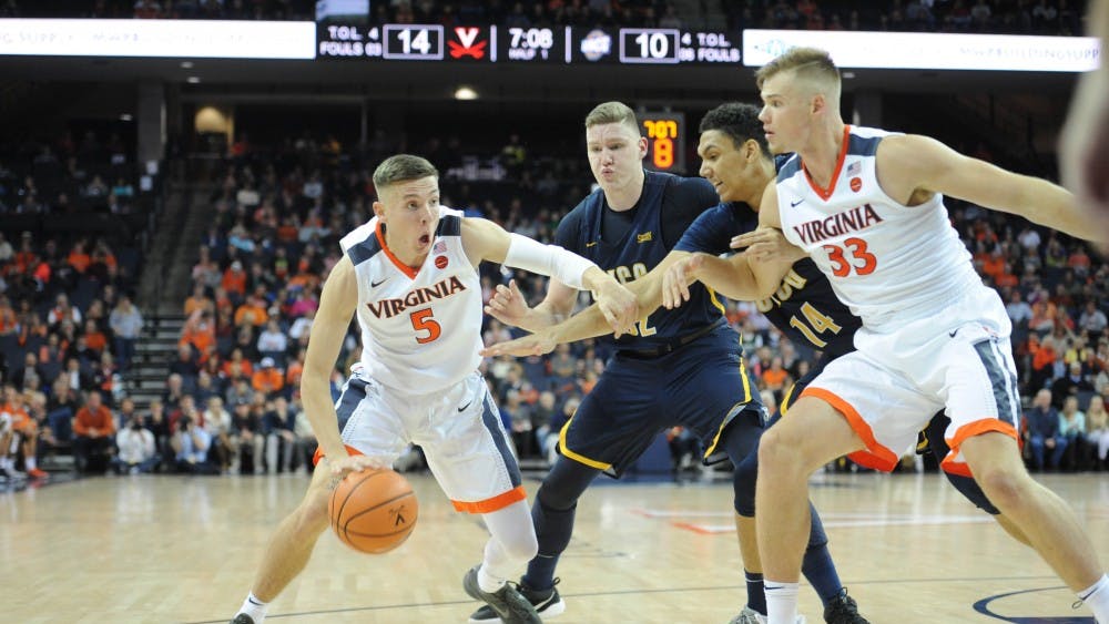Sophomore guard Kyle Guy was the Cavaliers' leading scorer Friday.