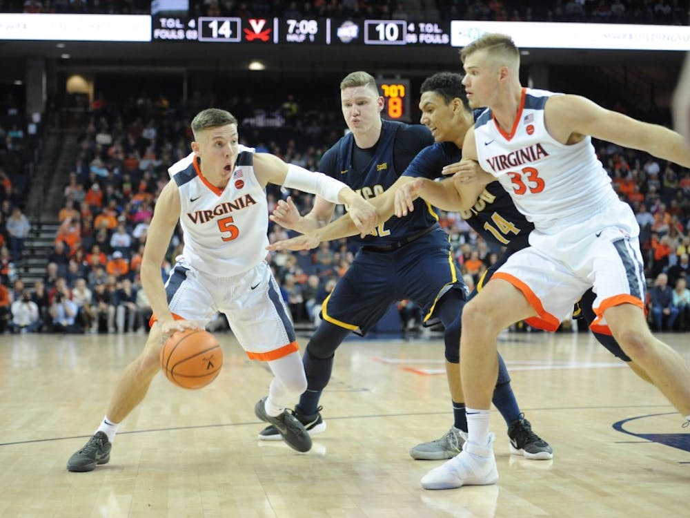 Sophomore guard Kyle Guy was the Cavaliers' leading scorer Friday.