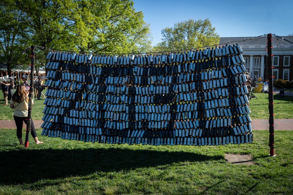 Dr. Deborah Lawrence, her students and the Write Climate, Right Climate organization worked with Charlottesville artist Amanda Nelsen to create &nbsp;public art calling for action on climate change.