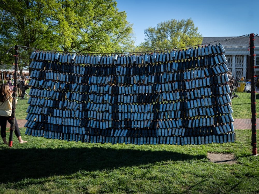 Dr. Deborah Lawrence, her students and the Write Climate, Right Climate organization worked with Charlottesville artist Amanda Nelsen to create public art calling for action on climate change.