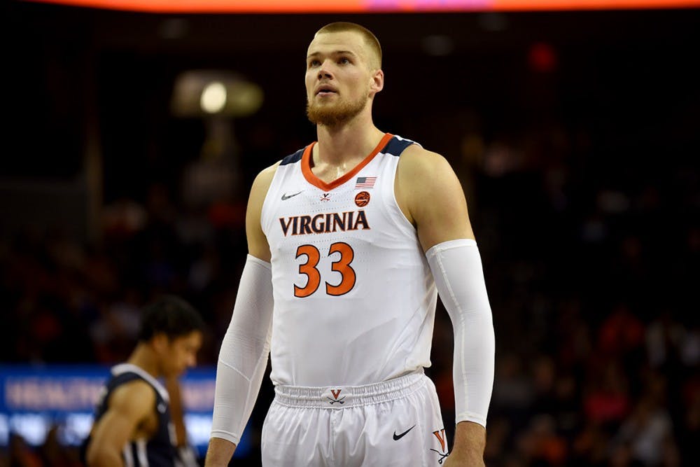 Senior center Jack Salt and the rest of Virginia's big men will need to increase their rebounding output as non-conference play progresses.