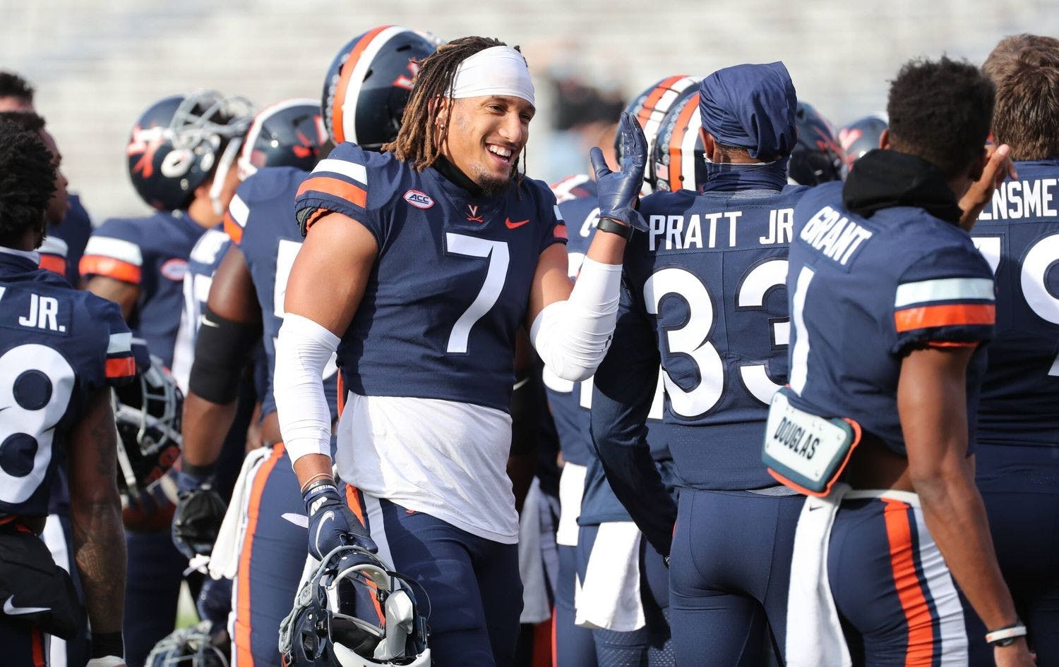 Noah Taylor's 85-yard pick six was just one of the Cavaliers' five takeaways against Louisville.