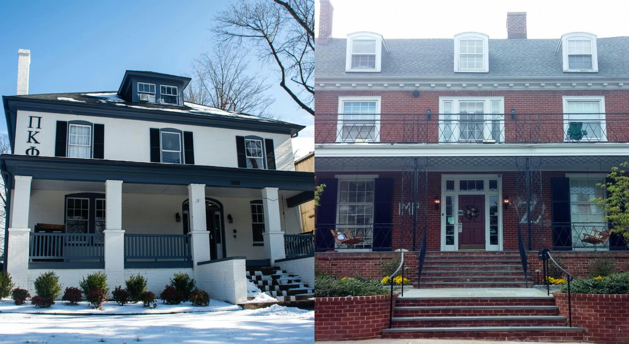 In photographic evidence received by The Cavalier Daily, members of Pi Kappa Phi fraternity and Kappa Alpha Theta sorority can be seen violating the University's universal mask mandate, social distancing guidelines and six-person gathering limits that were in place when the events took place Feb. 12 and 14, respectively.