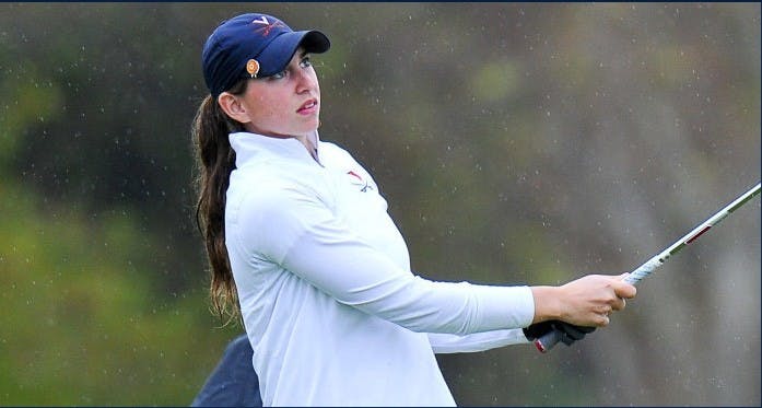 Senior Elizabeth Szokol shot a 1-under 215 and claimed seventh for her third career top-10 finish.