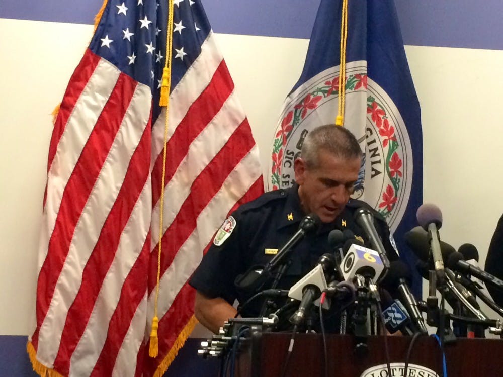 Charlottesville Police Chief Timothy Longo announced Matthew's arrest at a press conference Wednesday evening.