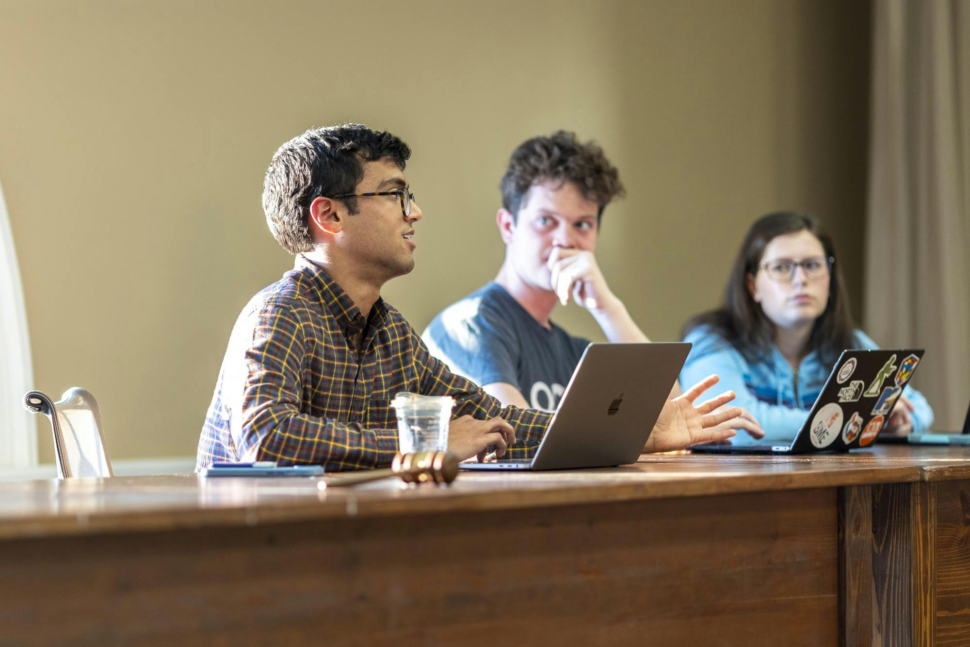 Aziz also invited students to fill out a survey indicating their perception of Honor and opinions on the new constitution.