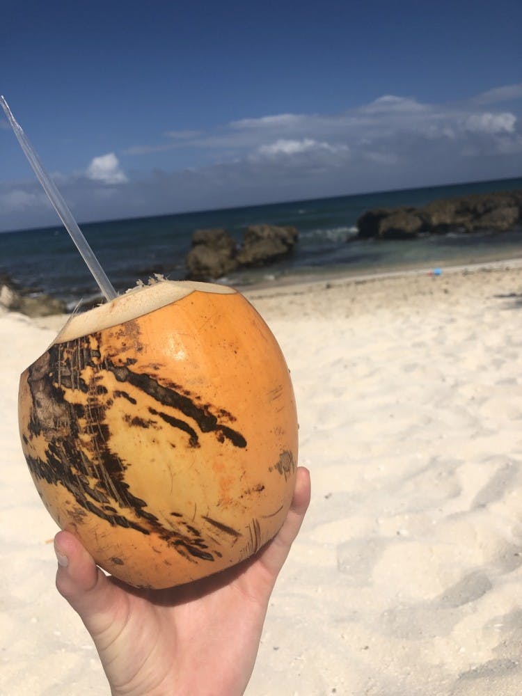 If you're heading somewhere warm for spring break, try a refreshing pina colada!&nbsp;