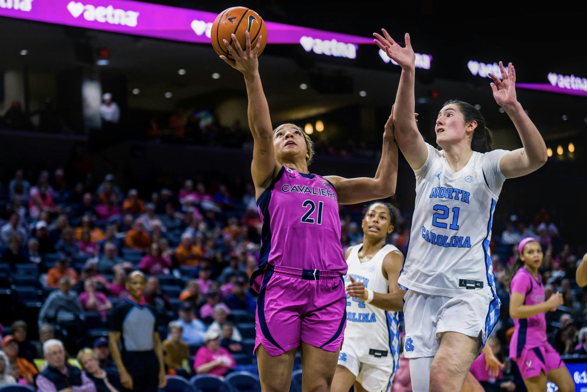 Women's basketball defeated Iowa March 23, becoming the first team to advance from the First Four to the Sweet 16.