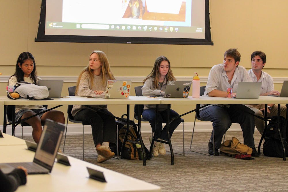 Student Council meeting photographed Sept. 23