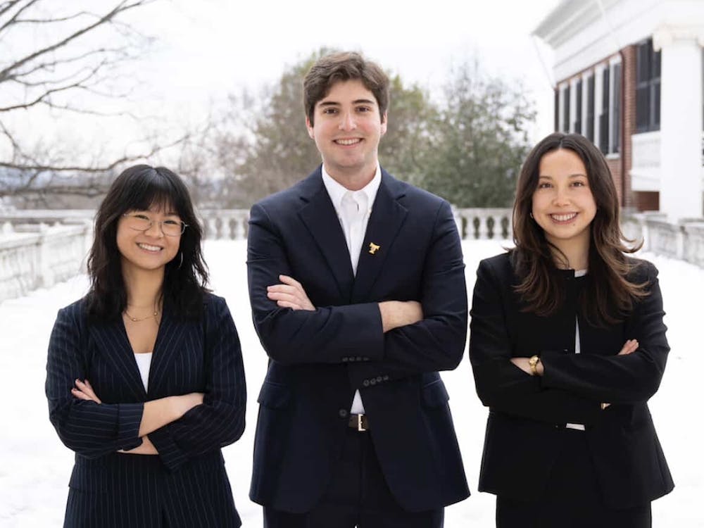The "Dream Ahead" ticket, Saehee Pérez, left, Michael Mitchell, middle, Harper Tran, right.