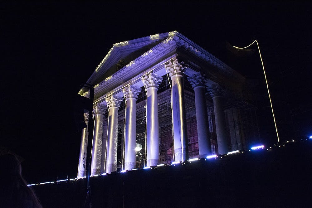 President Teresa Sullivan released a statement addressing a slur voiced against LGBTQ Center Director Scott&nbsp;Rheinheimer&nbsp;during the singing of the Good Old Song&nbsp;on Thursday's Lighting of the Lawn.