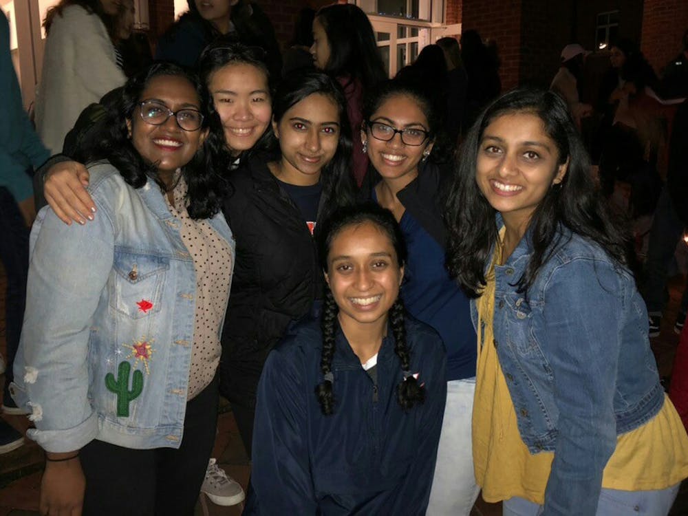 Attendees at the celebration of Diwali — the Festival of Lights — that took place on Nov. 8 at Ern Commons. 