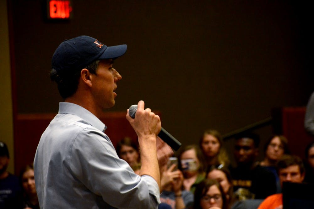 Democratic presidential candidate Beto O'Rourke spoke to hundreds of University students and community members Tuesday evening in Nau Hall.&nbsp;