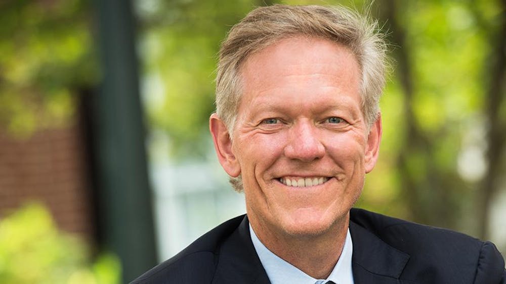 <p>Scott Beardsley, dean of the Darden School of Business, photographed for the Darden Report</p>