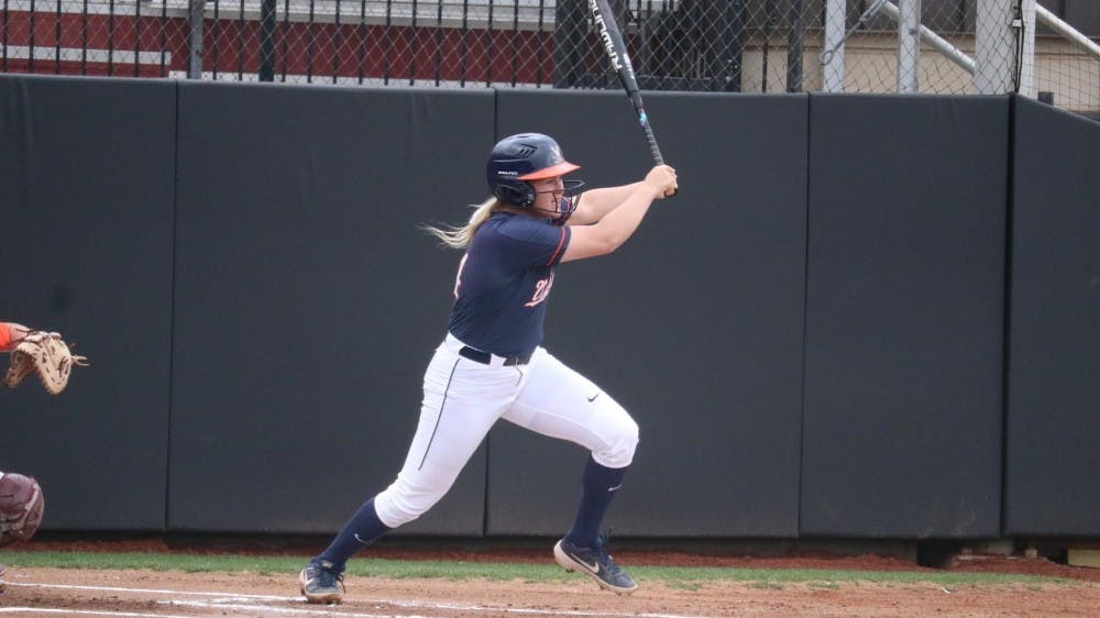 Senior Lacy Smith went 2-for-4 in Virginia's narrow loss in the first game of the series.
