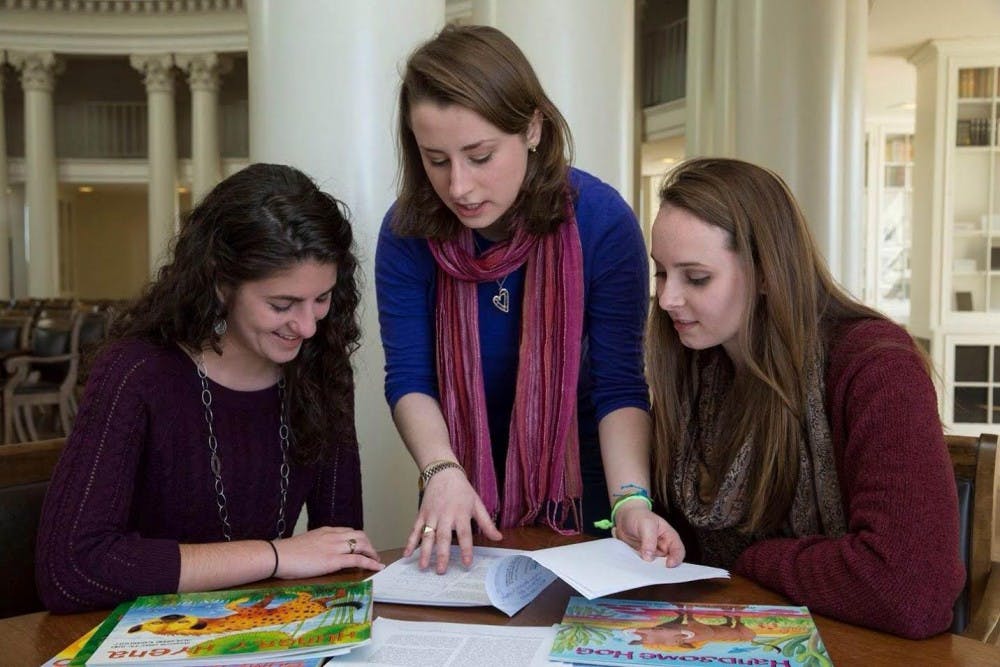 	<p>Third-year Engineering students Lauren Baesten and Emily Nemec and first-year College student Amanda Halacy are working on a project to train special education teachers in Zambia that has received funding from Jefferson Public Citizens and the Center for Public Health and has been awarded the Davis Prize.</p>