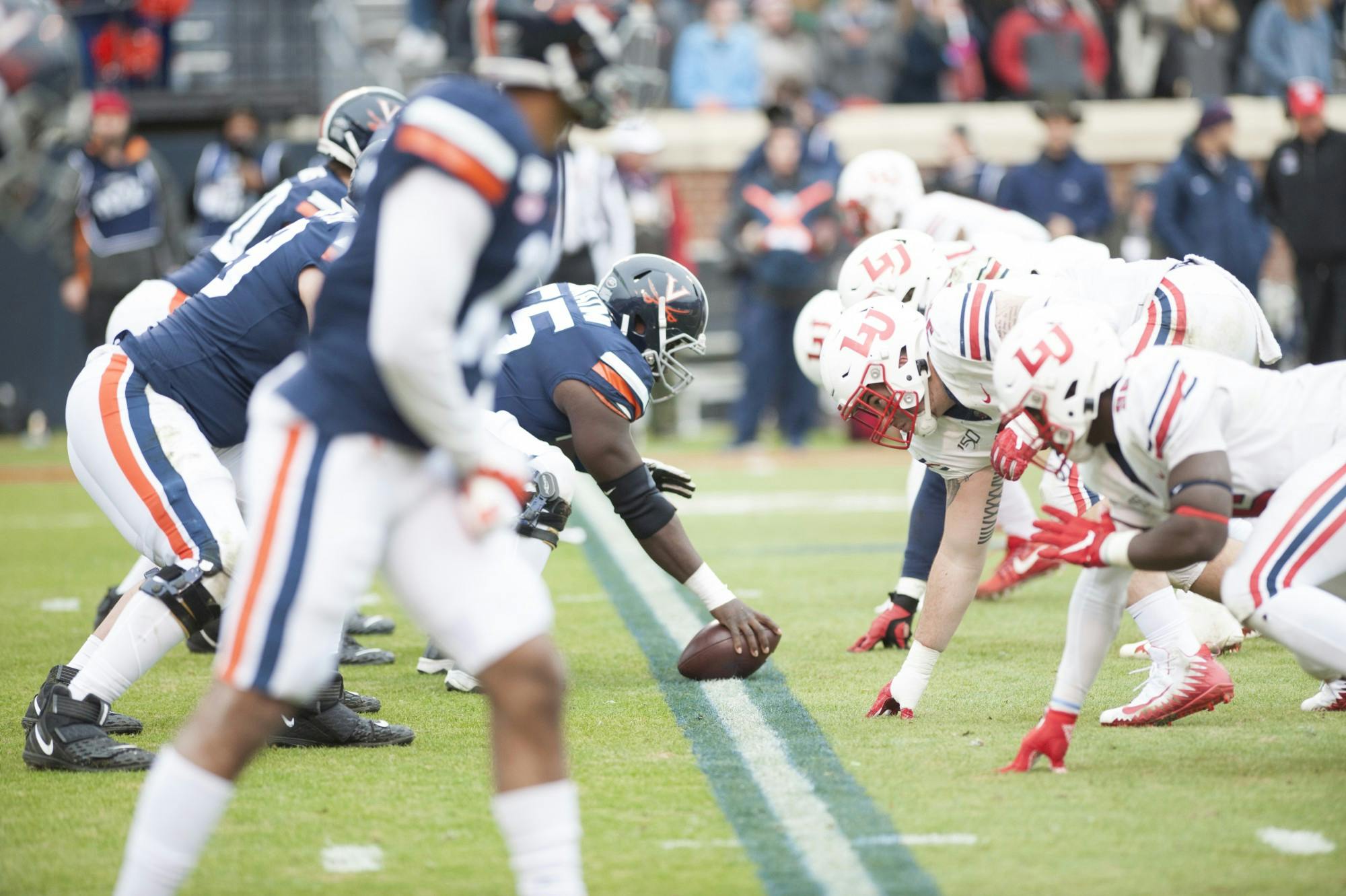 The offensive line's performance will be critical if Virginia wants to beat Virginia Tech.