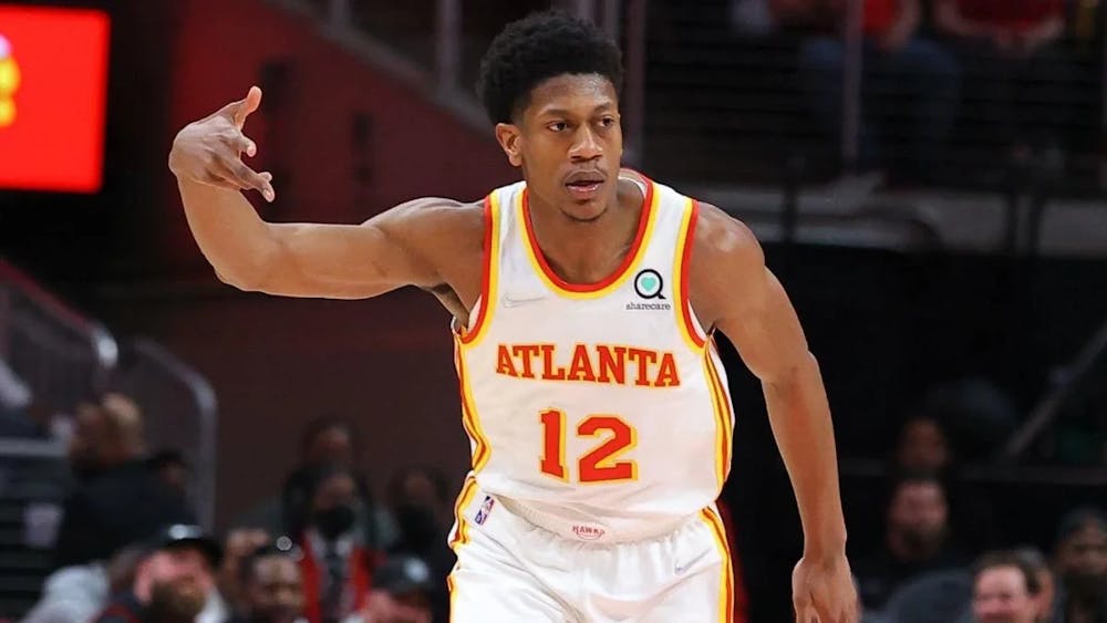 <p>De'Andre Hunter is leading the Hawks into the NBA Playoffs in his fifth season as a pro.</p>
