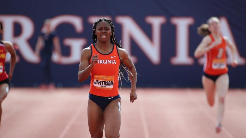 <p>Junior Anna Jefferson won the 100 meter and 200 meter dashes at the Fred Hardy Invitational.</p>