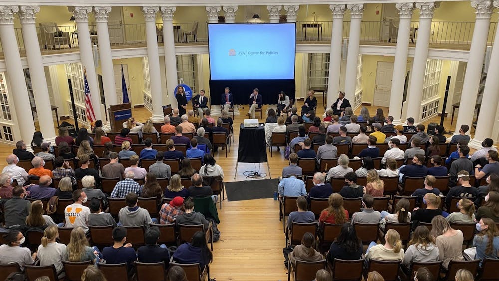 In the fall, Center for Politics interns premiered the “Common Grounds” documentary, with 250 attendees watching the showing in the Rotunda Dome Room