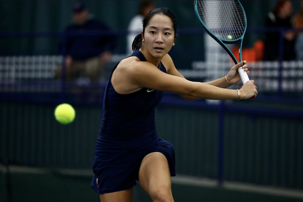 <p>The Cavaliers took the doubles point in both duals.</p>